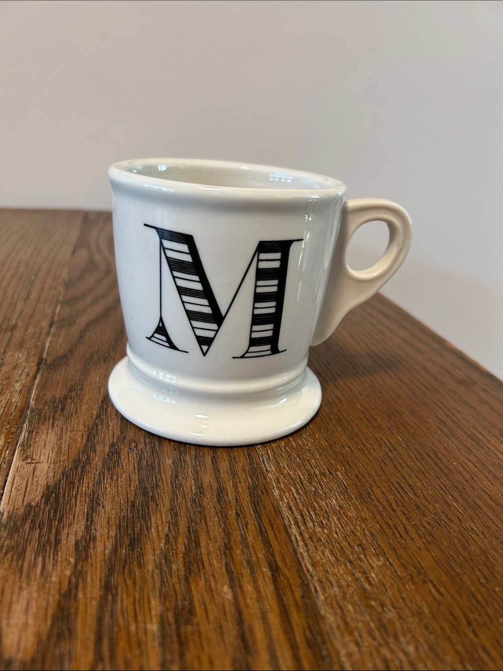 Anthropologie M letter mug